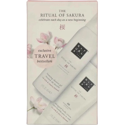 Rituals The Ritual Of Sakura sprchová pěna The Ritual Of Sakura Zensational 50 ml + tělový krém The Ritual Of Sakura Magic Touch 70 ml dárková sada