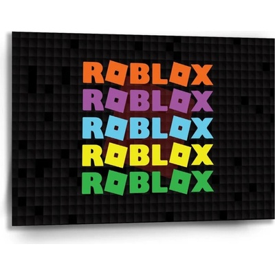 Sablio Obraz ROBLOX Farebný text - 90x60 cm
