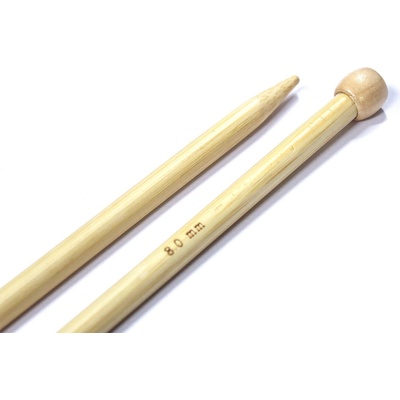 Koh-I-Noor Jehlice bambusové 8.0mm 35cm pletací