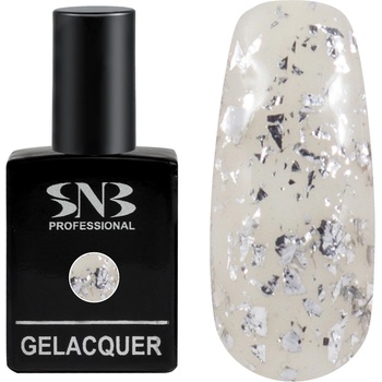 SNB Гел лак SNB F12 Silver Foil 15 мл, сив, сребрист, GLF12 (GLF12)
