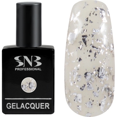 SNB Гел лак SNB F12 Silver Foil 15 мл, сив, сребрист, GLF12 (GLF12)