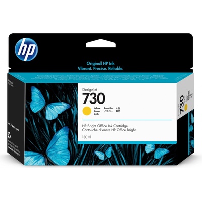 HP 730 оригинално мастило - 130ml жълто (P2V65A) (P2V64A)