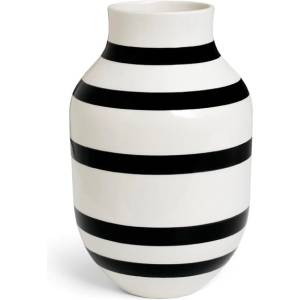 Kähler Design Ваза от черно-бял фаянс, височина 30, 5 cm Omaggio - Kähler Design (690182)