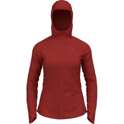 Odlo W Ascent PW 220 Mid Layer Hoody červená
