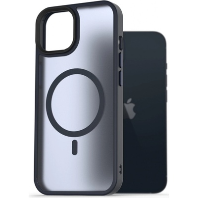 Pouzdro AlzaGuard Matte Case Compatible with MagSafe iPhone 13 tmavě modré – Zboží Mobilmania