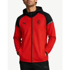 PUMA x AC Milan Casuals Hooded Jacket Red - magazinko