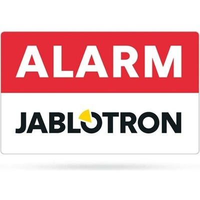 Jablotron SAM-252.10 Výstražná samolepka ALARM 80 x 50 mm