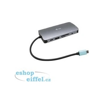 i-Tec USB-C Metal Nano Dock HDMI/VGA with LAN + Power Delivery 100 W C31NANODOCKVGAPD