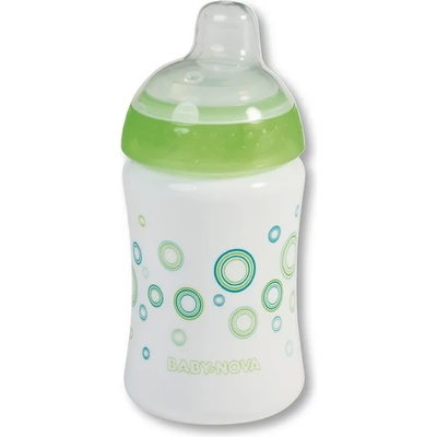 Baby-Nova Тенировъчна чашка със стоп клапа Baby Nova - 285 ml, зелена (34117)
