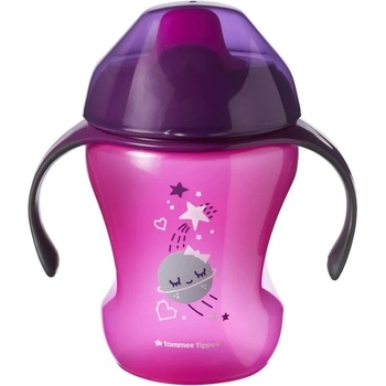 Tommee Tippee Неразливаща се чаша с мек накрайник Tommee Tippee, Розова, 230 ml, 6 m+ (TT.0135_girl)
