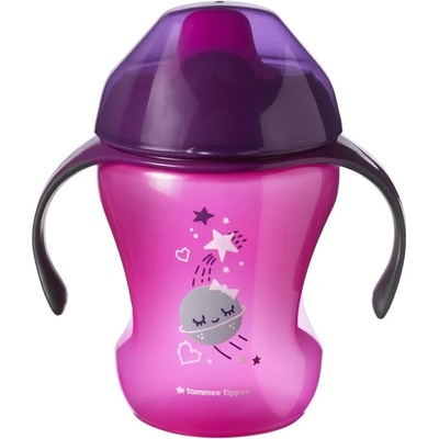 Tommee Tippee Неразливаща се чаша с мек накрайник Tommee Tippee, Розова, 230 ml, 6 m+ (TT.0135_girl)