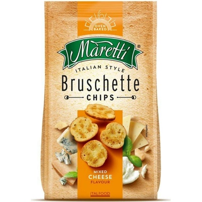 Bruschetta Maretti Bruschette chips Směs sýrů 70 g