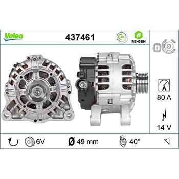 Alternátor VALEO 437461