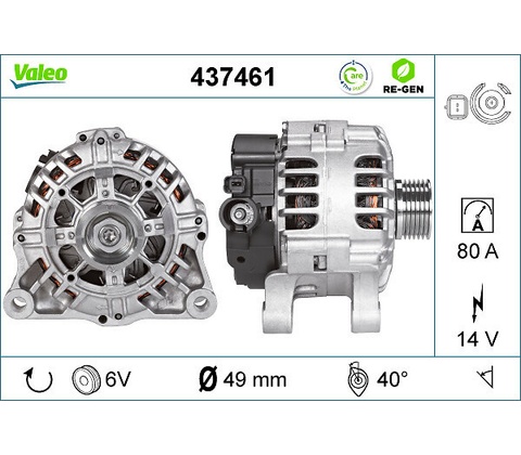 Alternátor VALEO 437461