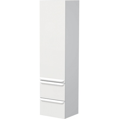 Naturel Koupelnová skříňka vysoká Pavia 40x155x35 cm levá bílá mat bílá úchytka PAVIA3V40DVLBI