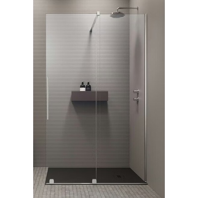 RADAWAY FURO WALK-IN 130cm pravá sprchová stena s posuvným dielom, profil chróm, sklo číre
