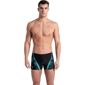 arena Swim short graphic черно, тюркоазено 34 (005535580)