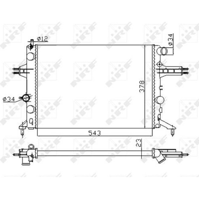 Chladič, chlazení motoru NRF 53628A