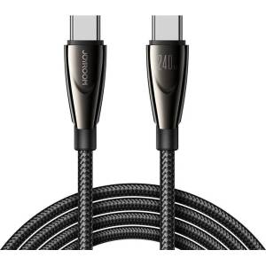 JOYROOM Кабел Joyroom Pioneer SA31-CC5, 240W, USB-C към USB-C, 240W, 1.2m, чер (SA31-CC5 1.2m-Black)