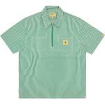 ICECREAM Блуза с яка ICECREAM Men's Short Sleeve Polo Shirt - Green/White Stripe