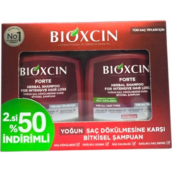 BIOXCIN шампоан за коса, 2х300мл, Forte, Билков шампоан против косопад