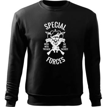 DRAGOWA мъжки суитшърт Special Forces, черен, 300г/м3 (5265)