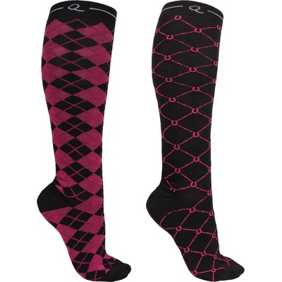 QHP Podkolenky Classic 2 páry hot pink – Zboží Mobilmania