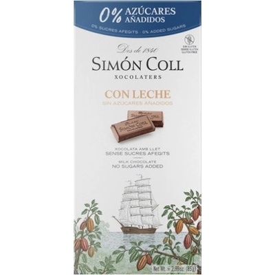 Simón Coll Mliečna čokoláda Dia s 34% kakaa bez pridaného cukru 85 g