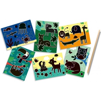 Ses Vyškrabávacie obrázky so zvieratkami