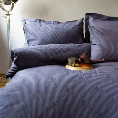 ISSIMO Luxusné žakardové obliečky BOTILO grey tmavošedá Jacquard 100% bavlna 70x90 140x200