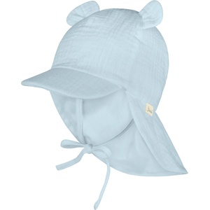 Sterntaler Детска шапка с козирка Sterntaler Kid's Peaked Cap with Neck Protection and Ears Cap - Hellblau - размер 45 cm (904-5891-0211)