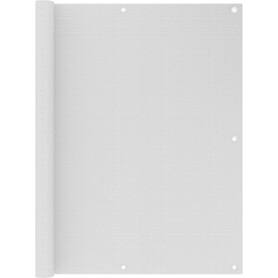 Greatstore Balkonová zástěna bílá 120 x 500 cm HDPE