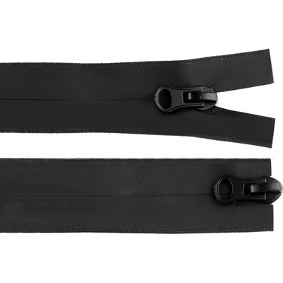 Zip voděodolný No 5 délka 90 cm spirálový matný 2 jezdce / dvoucestný Varianta: černá, Balení: 1 ks