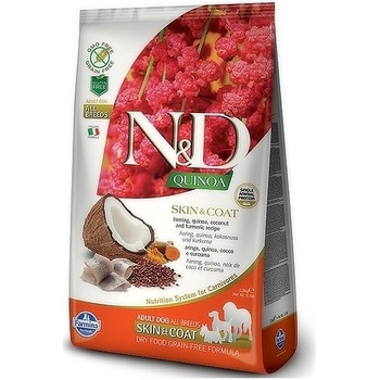 N&D GF Quinoa CAT Skin&Coat Herring & Coconut 5 kg