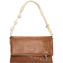 Desigual Borsa Donna kabelka hnědá krémová