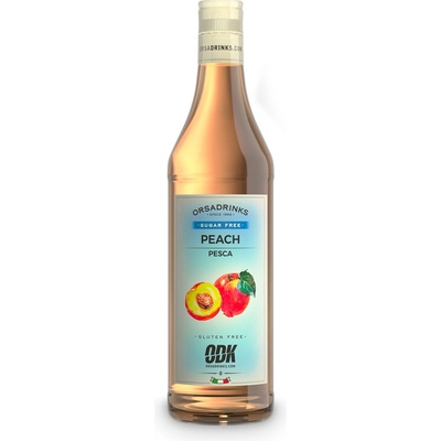 ODK sirup Peach bez cukru 0,75 l