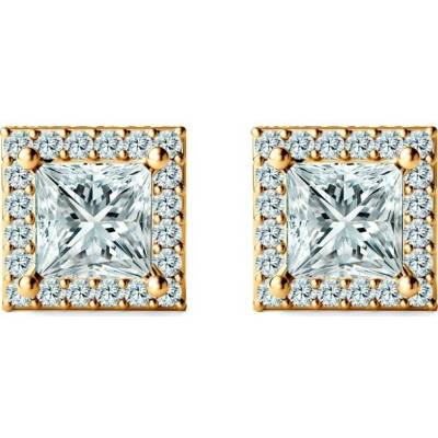 SAVICKI Náušnice This is Love žluté zlato laboratorní diamanty TIL-K01-PR-050-LAB-Z