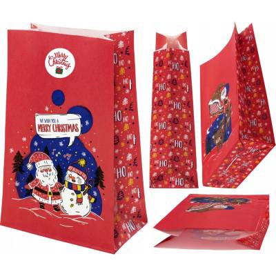 Darčeková taška Allbag papierová červená 16x27 cm 90 g/m2