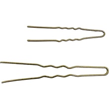 Waved hair pin - 45 mm 20 ks farba Gold