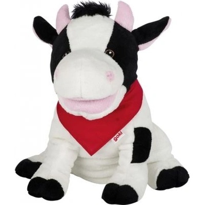 Goki - Плюшена кукла за ръка за куклен театър - крава Кари (51783)