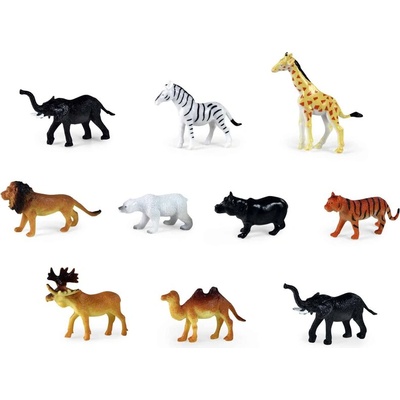 Rappa Комплект фигурки Диви животни iii - 10 броя, 5 см