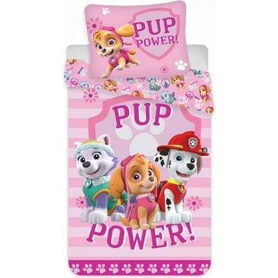 Jerry Fabrics obliečky Paw Patrol pink 100 x 135 cm