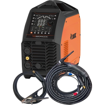 Jasic 320 Pulse AC/DC PFC s horákom SGT 18/4m uzem. kábel E2S32 51006624