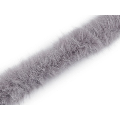 Všívací oděvní / dekorační kožešina kulatá šíře 5 cm Varianta: 6 šedá světlá, Balení: 1 m 60984/157883/282673