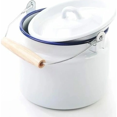 Olymp Retro modrý lem smaltovaná s pokl/ bandaska 11,5 cm, 2 l