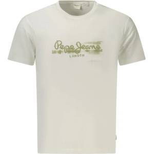 Pepe Jeans Мъжка тениска с къс ръкав pepe jeans, Размер xl, Цвят Бял (pm5010292seasonallogofantasy3_bi800)