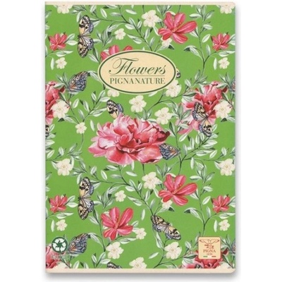 Pigna Nature Flowers školní sešit A5 linkovaný