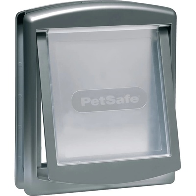 PetSafe 2-посочна врата за любимци 757 Medium 26, 7x22, 8 см сребриста (411400)