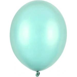 Party Deco Латексови Балони Металик, Мента - 30 см (sb14m-103)