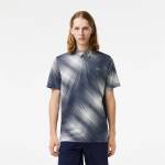 Lacoste Блуза с яка Lacoste Men's Short-Sleeve Performance Polo Shirt - Flour/Navy Blue